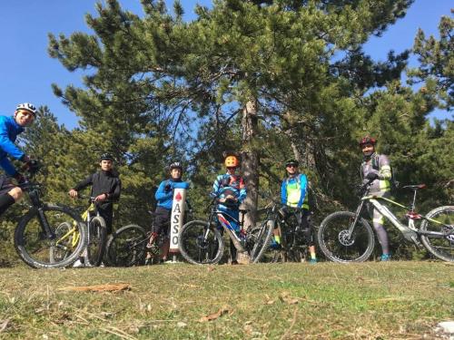 Mountain bike tour in the area of Monti Gemelli, near the city of Ascoli Piceno