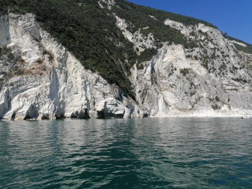 Gita in barca riviera del conero bellezza marche adriatico paesaggi esperienza brezza marina gruppi famiglia esperti marinai numana porto ancona marche 